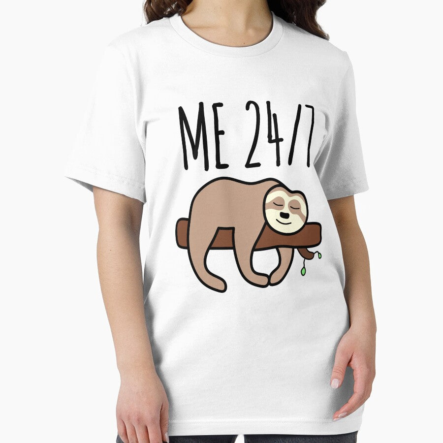 Me 24/7 - Lazy Sloth Sleeping - Laziness Quotes by EnzoVectorism