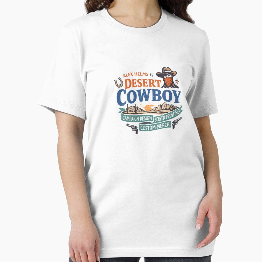 Desert Cowboy Campaign T-Shirt by Matinez Pink