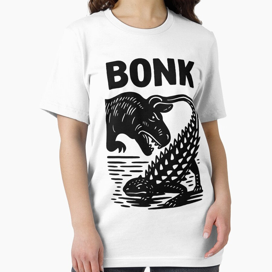 Funny Bonk Dinosaur Ankylosaurus Dino Prehistoric Humor by pansak