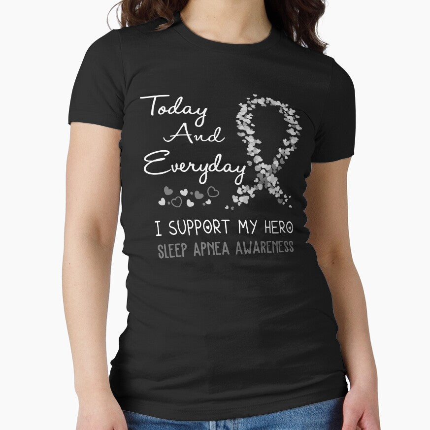 Today and Everyday I Support My Hero Sleep Apnea Awareness by ArangoaStore