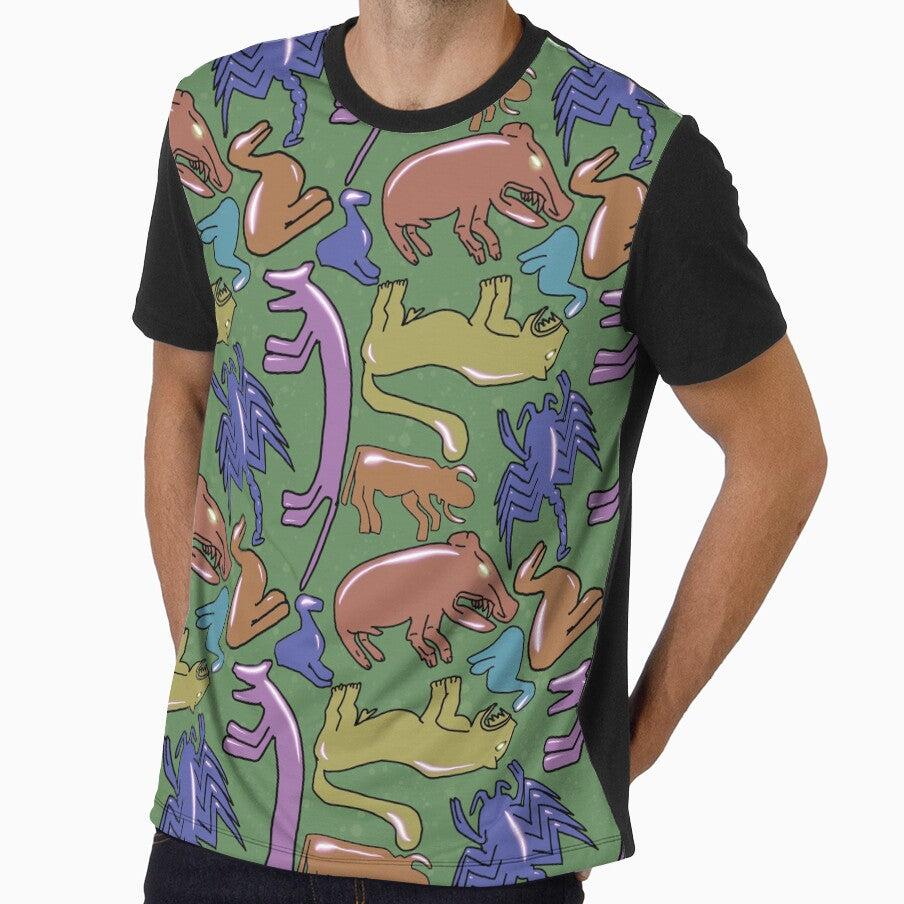 Gobekli Tepe animal pattern colour pop by Aisling Tierney
