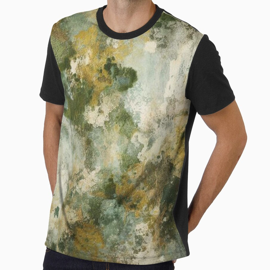 Grungy Green Abstract by Myra365Art