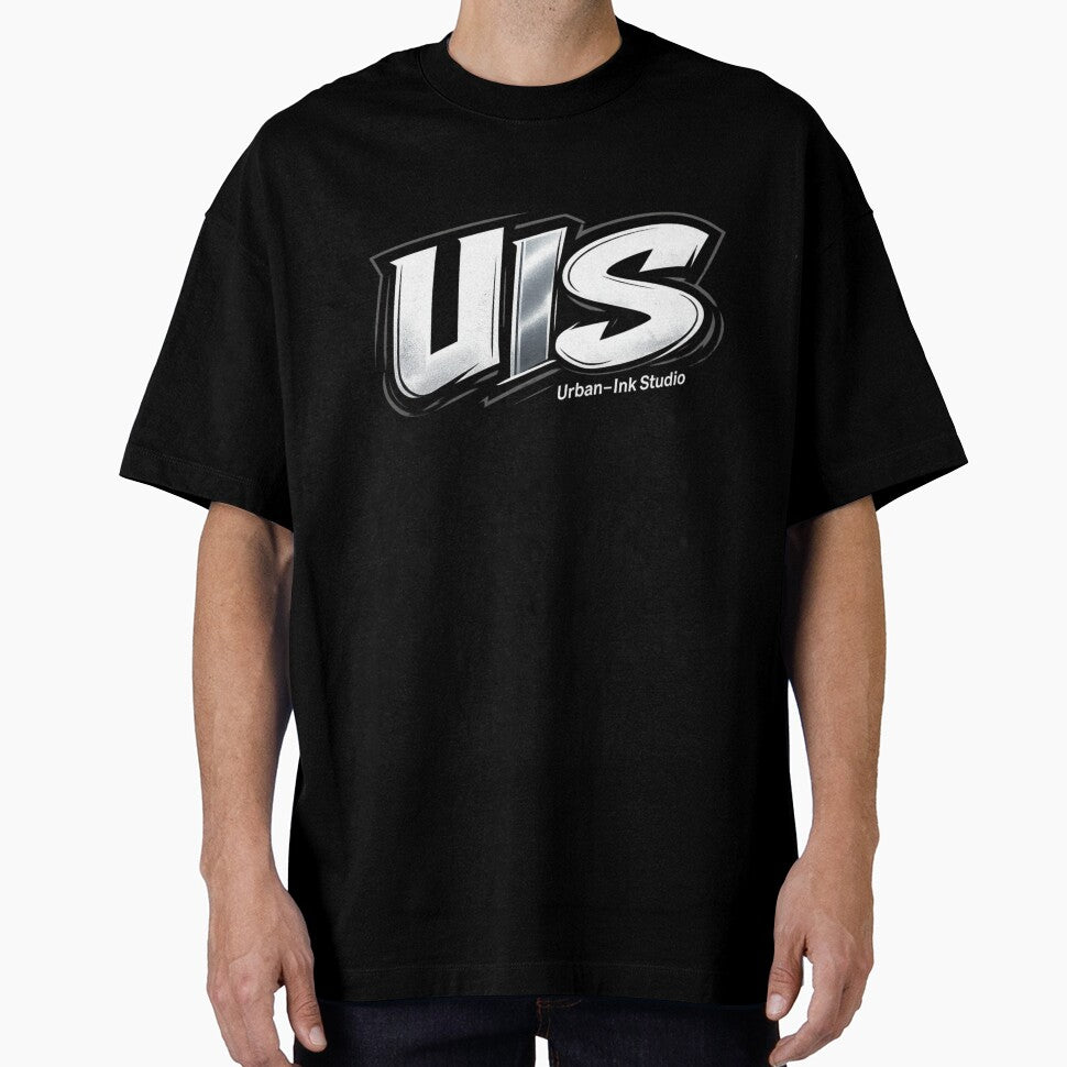 UIS Official Chrome Logo - Urban Ink-Studio Minimalist Emblem by Urban-InkStudio