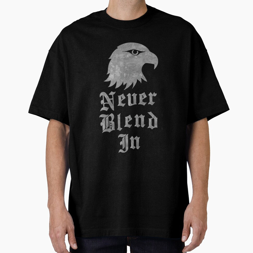 Never Blend In Falcon Streetwear Hoodie Design by quietvisualsco