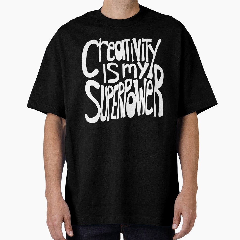 Creativity is my Superpower White Hand Lettering by wordznart