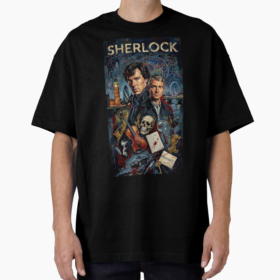 The Science of Deduction: Modern Sherlock Oil Art by Art's Diner