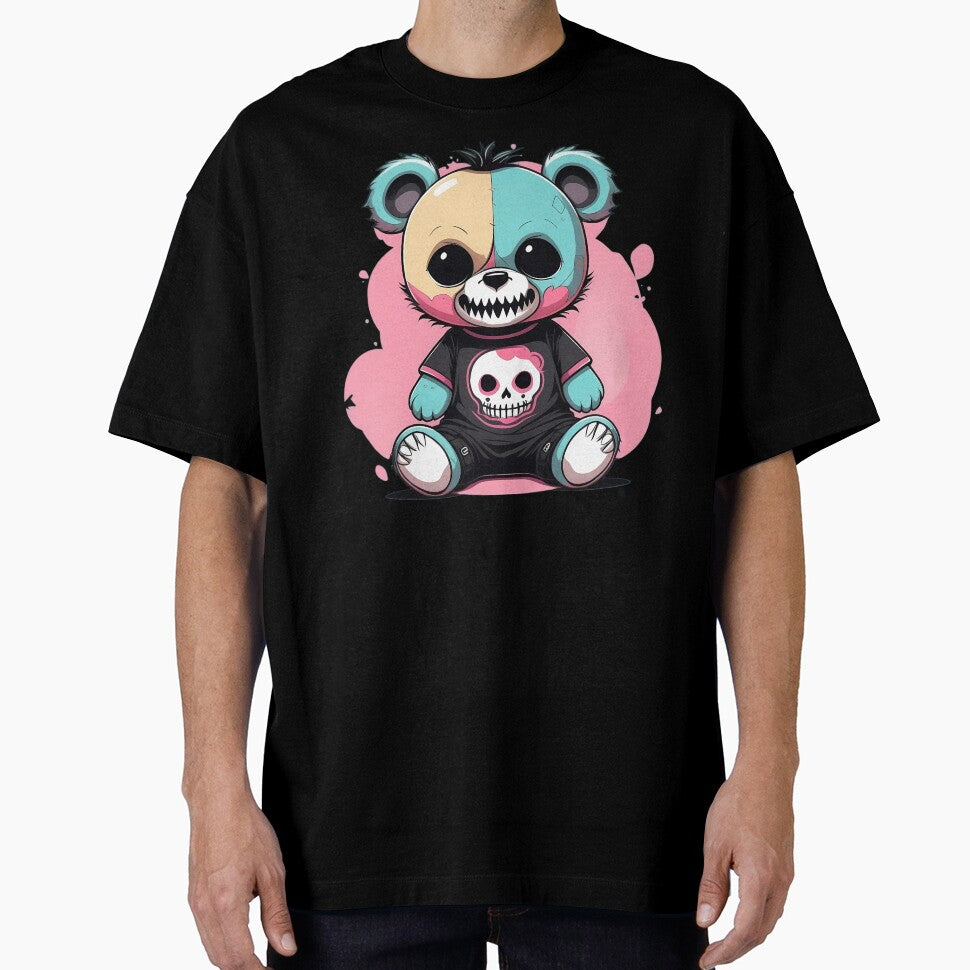 pastel goth teddy bear by lotsagoth