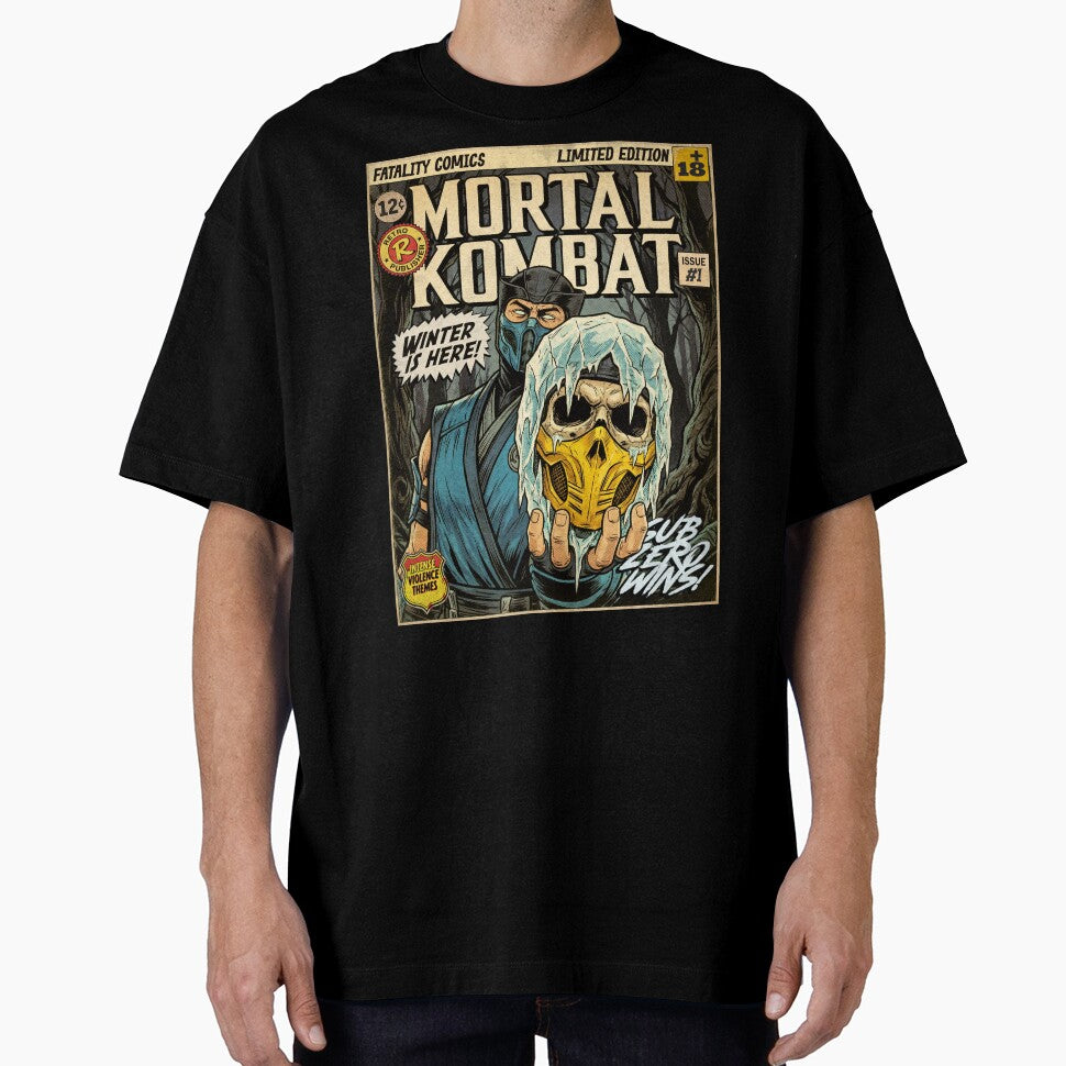 Mortal Kombat Sub Zero Fight Vintage Comic Cover Art by Back2Collage
