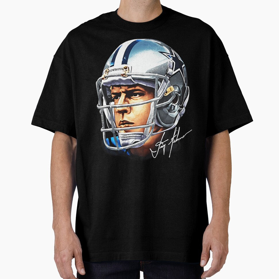 90S Football Troy Aikman Cowboys by UtshoDesigner