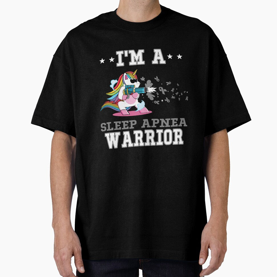 Funny Unicorn I'm A Sleep Apnea Warrior by heppenp