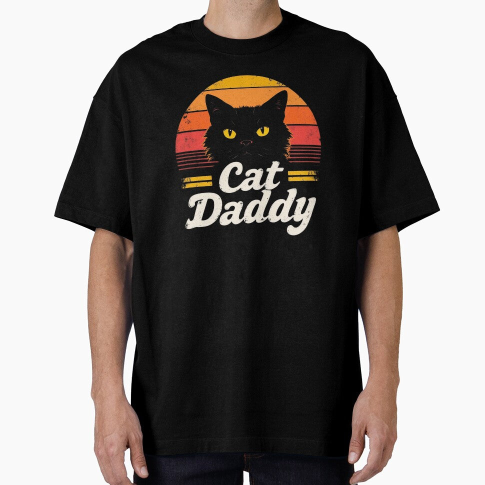 Cat Daddy Vintage Retro Sunset Distressed by Topmaxdesign