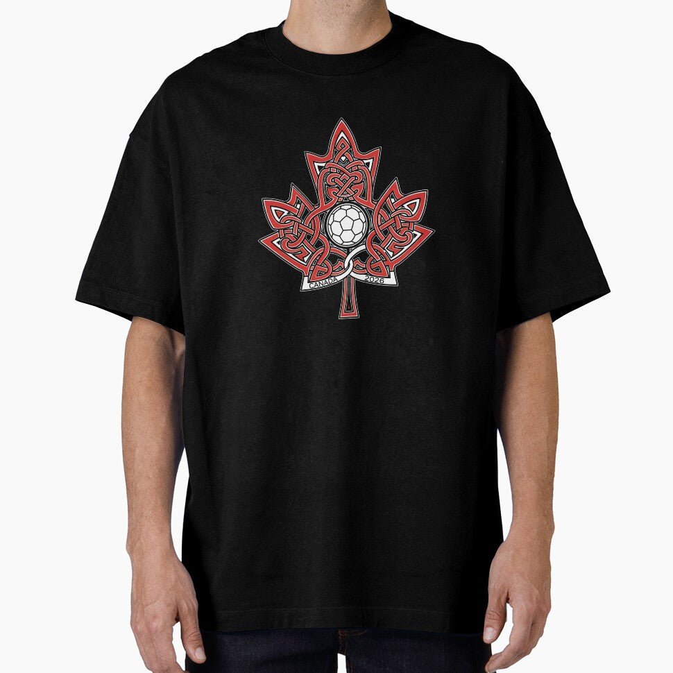Interwoven Maple Leaf Canada Soccer 2026 T-Shirt_83135197 by gidget-gadget