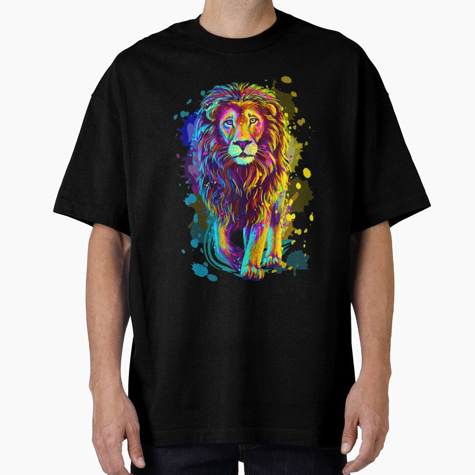 Cool Colorful Wild Lion Stylish  Lion Graphic Design by UKAmobile