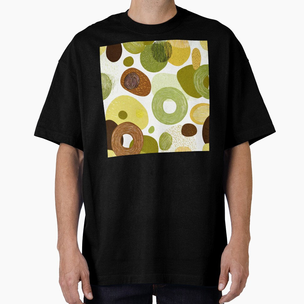 Boho Olive-Green, Yellow, And Brown Abstract Designs by DEC02
