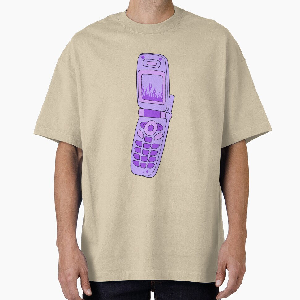 Y2k purple flame flip phone design by azzeddine  ⭐⭐⭐⭐⭐