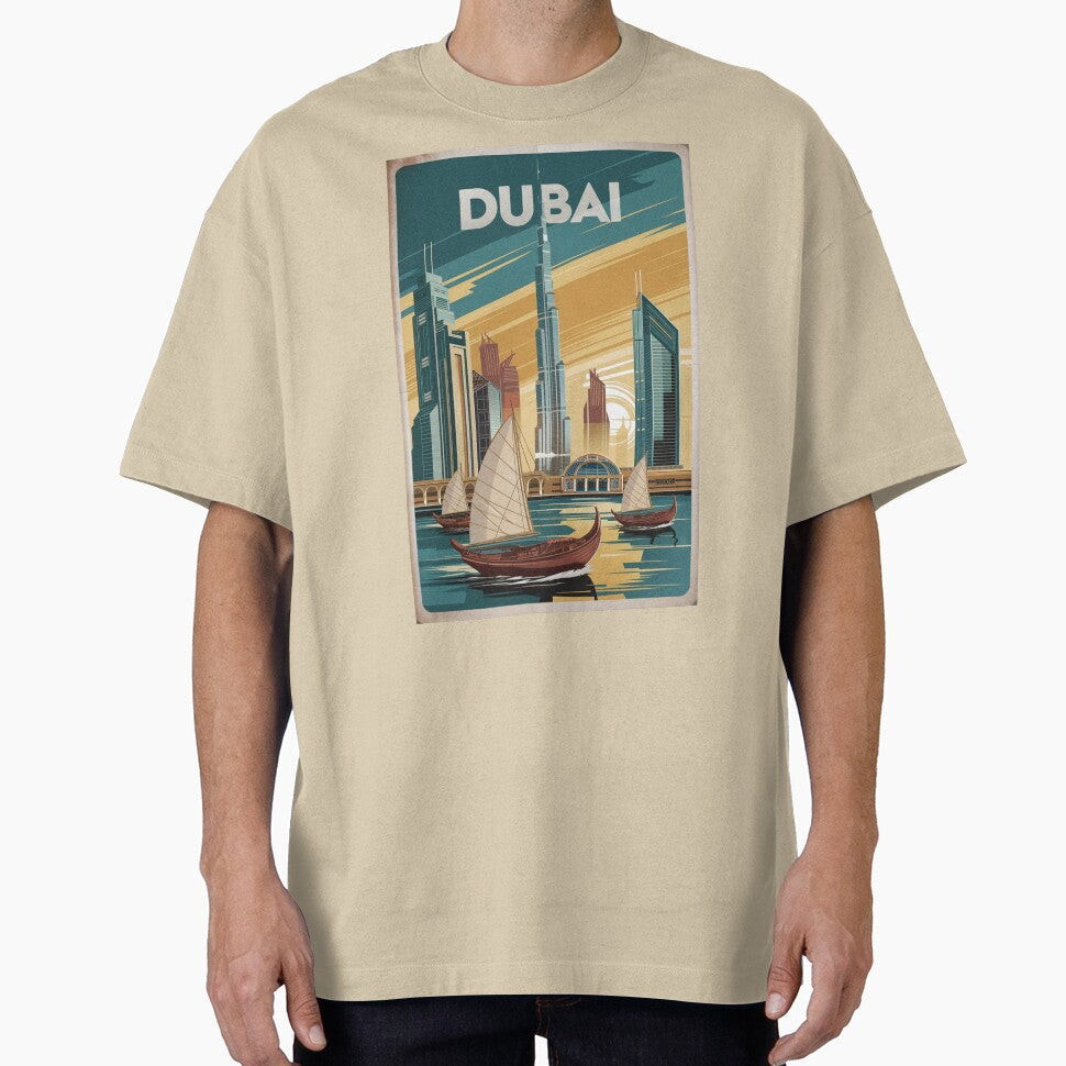 Dubai Vintage Travel Poster by TravelerRat
