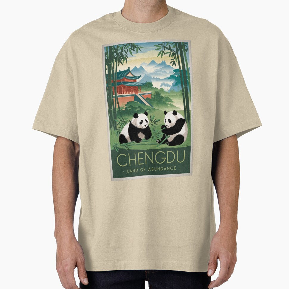 Chengdu Vintage Travel Poster by TravelerRat