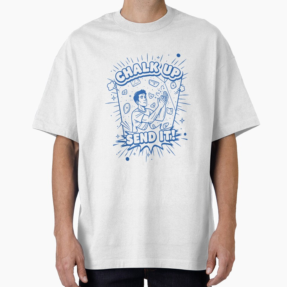Chalk Up Send It Climbing Bouldering Design by JoyJRamos