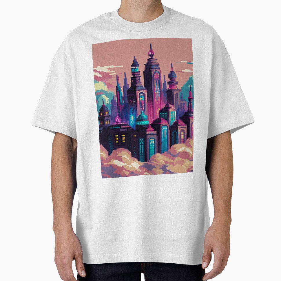Pastel Pixel Gaming Landscapes – Retro Aesthetic Posters & Totes by sam54796