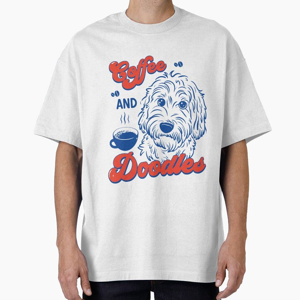 Coffee and Doodles Funny Dog Lover Coffee Club Cute Doodle Gift by kiralynstration