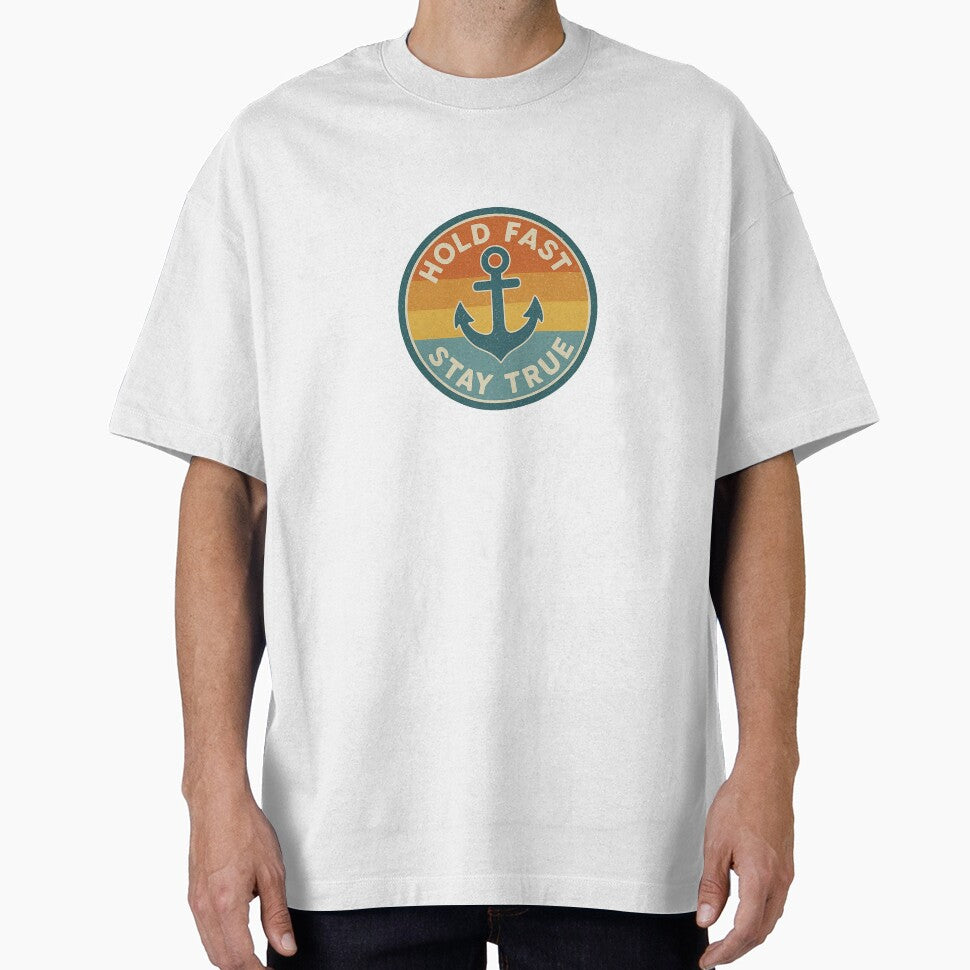 Hold Fast – Stay True | Retro anchor design in a vintage look by Fies-und-Fein