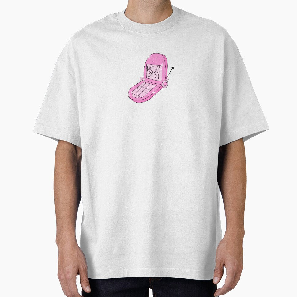 Not Ur Baby Flip Phone (pink) by gross-girl99