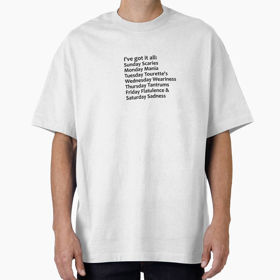 Funny and dark week day affirmations by AcornDesign