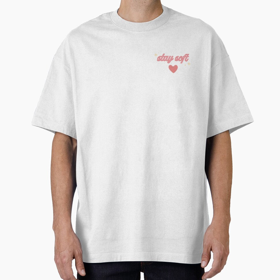 Stay Soft Aesthetic Minimal Typography Design by muffinvibes