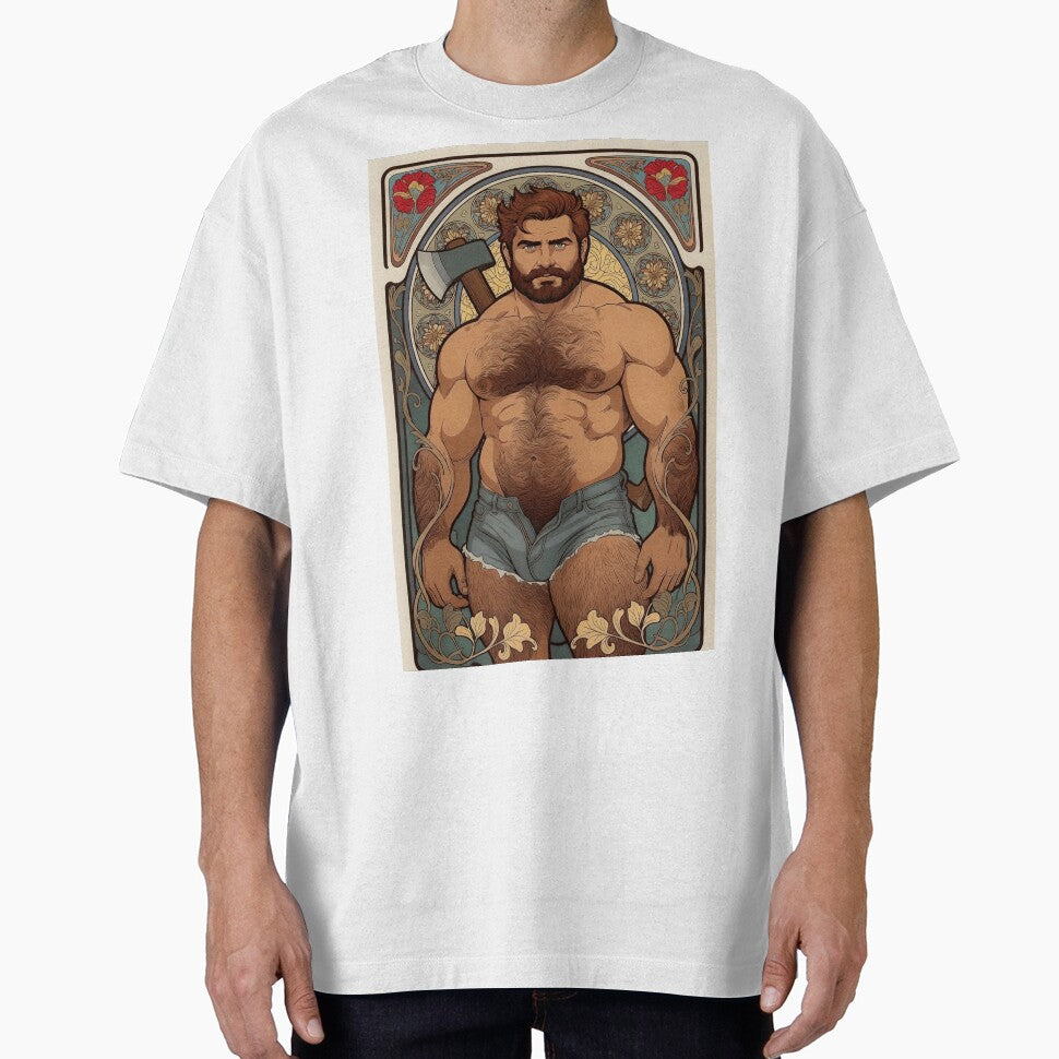 Gay Lumberjack Bear – Queer Art Nouveau Warrior by ZhivanCrimson