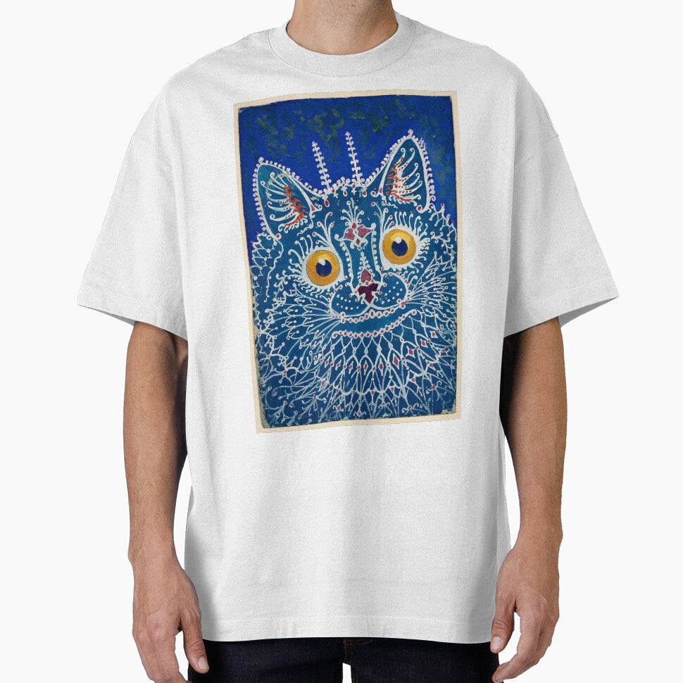 Cat gouache in Gothic style by Louis Wain (Circa 1925) by Weird Visions