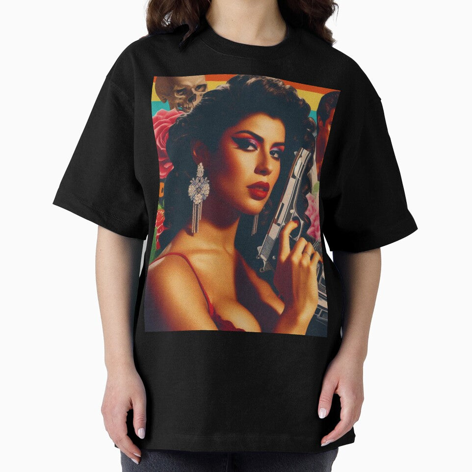 Retrowave Action Woman by PulpVintage