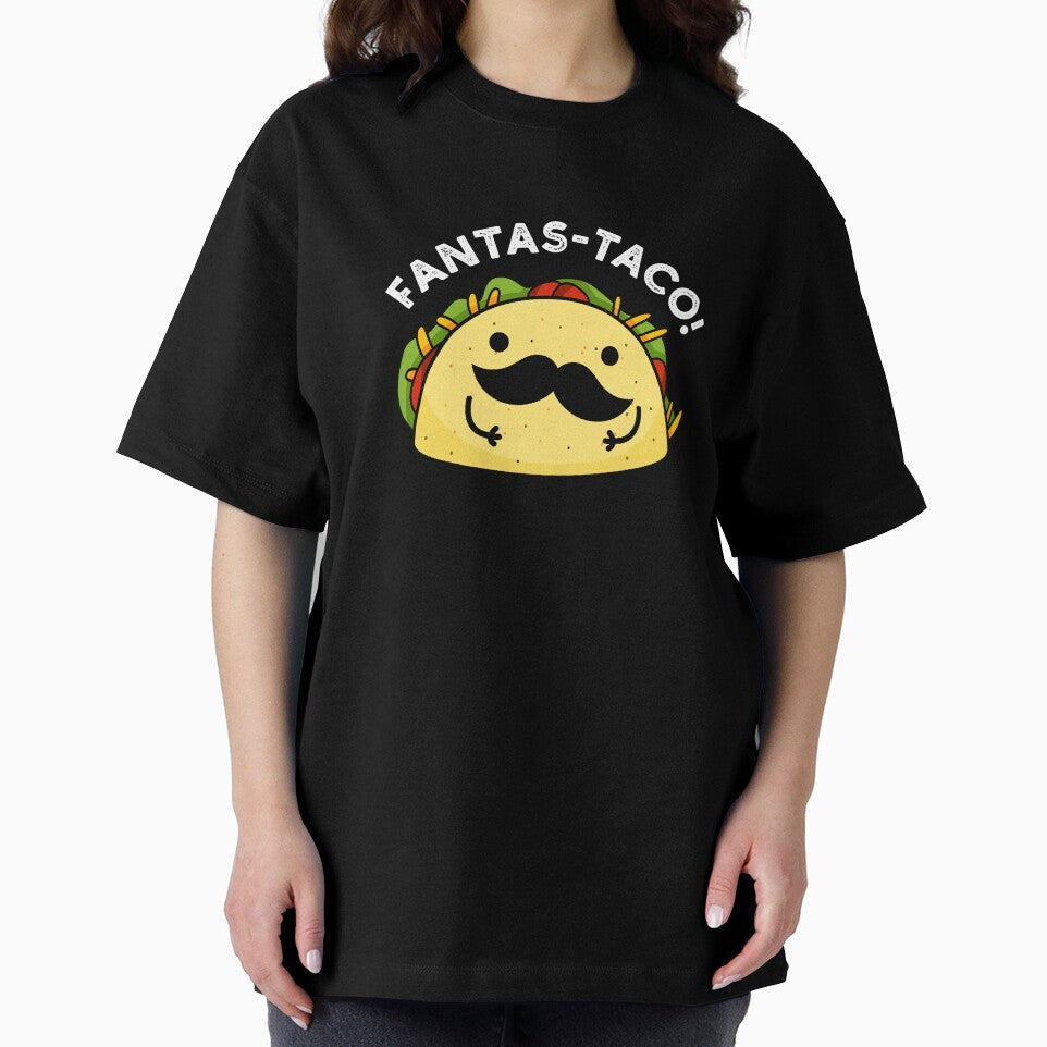 Fantas-taco Fantastic Funny Taco Puns (Dark BG) by punnybone