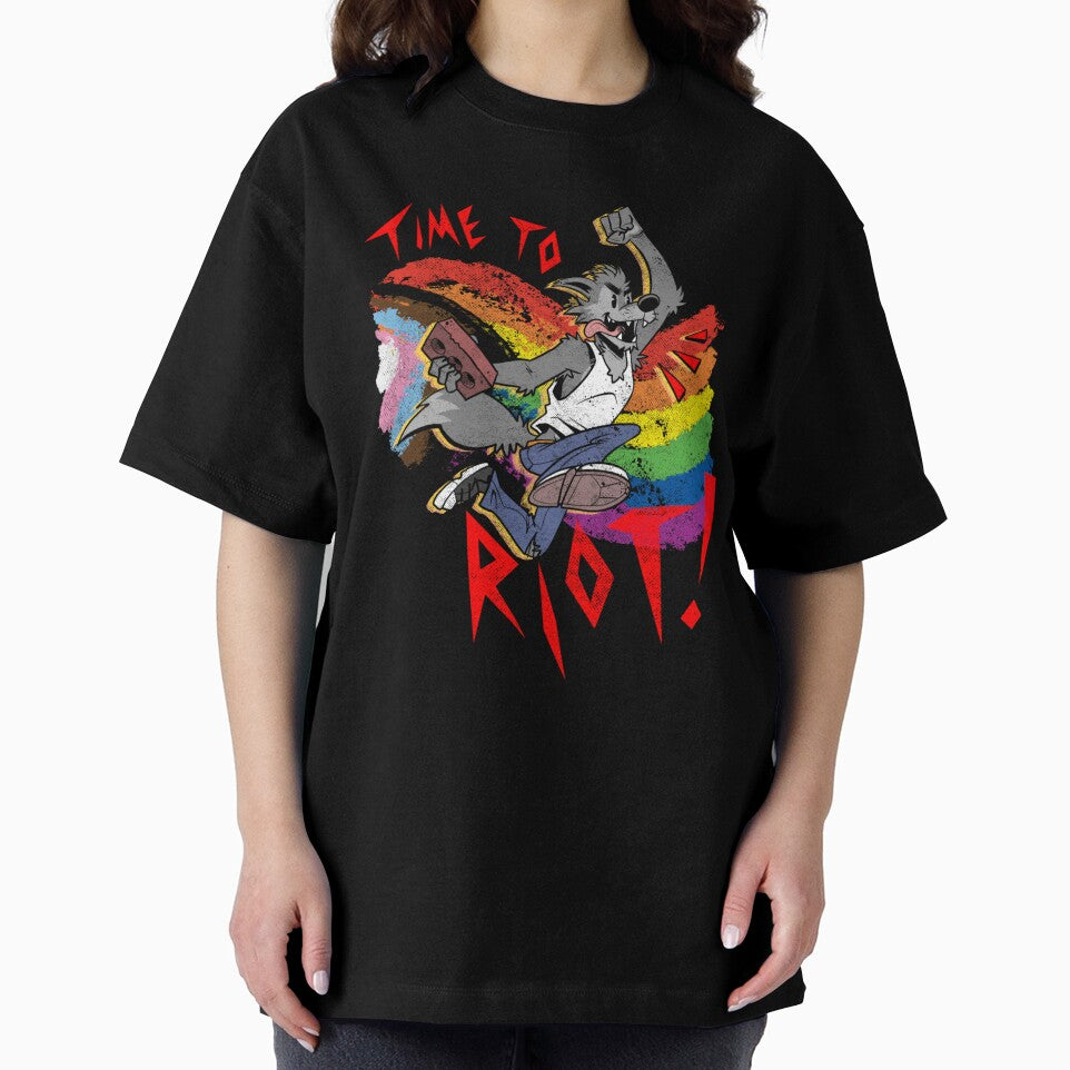 Time to Riot! Vintage Furry Pride Month Brick by Jackaloo