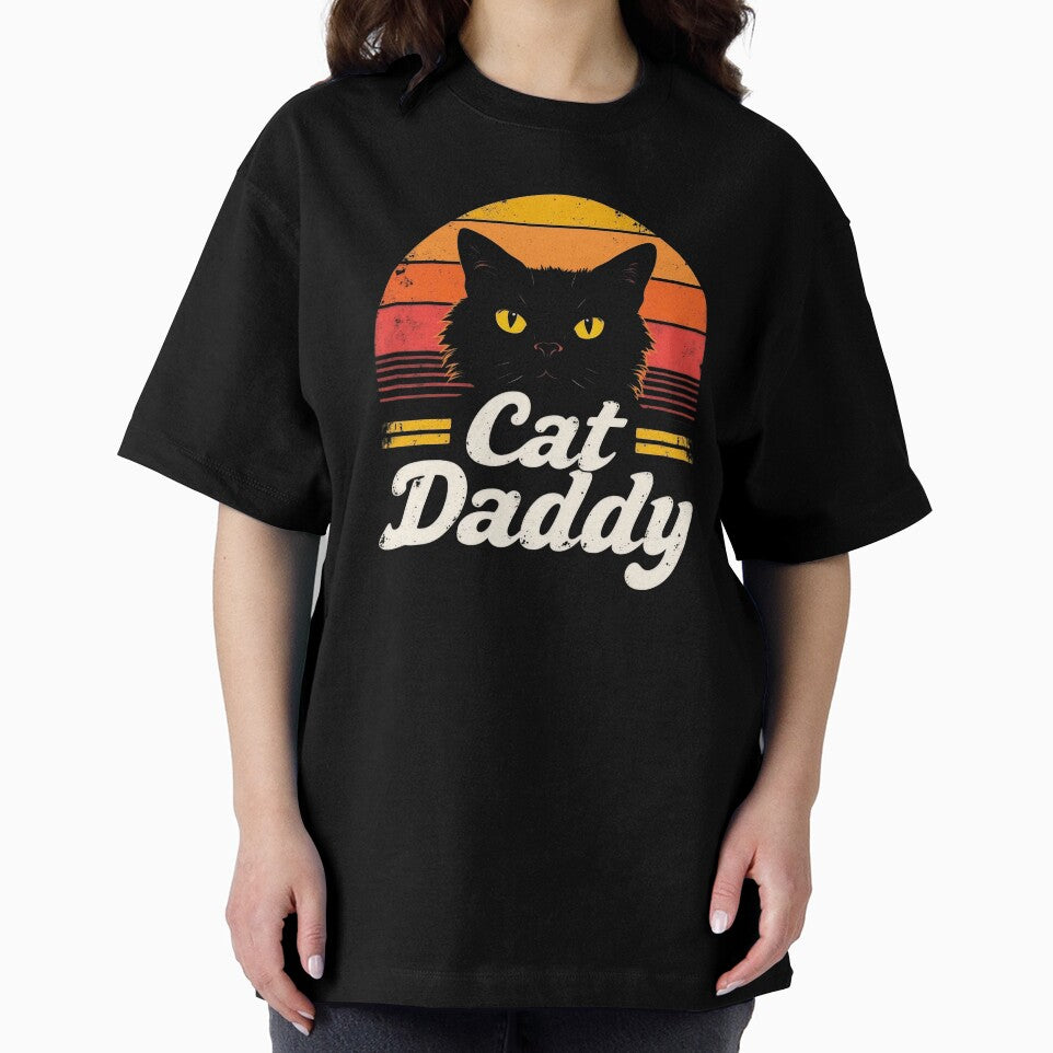 Cat Daddy Vintage Retro Sunset Distressed by Topmaxdesign