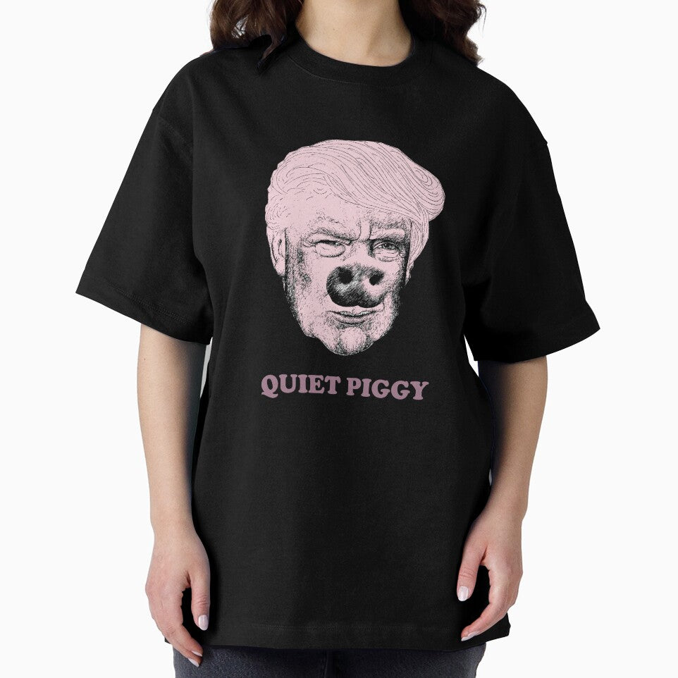 Quiet Piggy – Political Satire Pop Art by Flower Magic