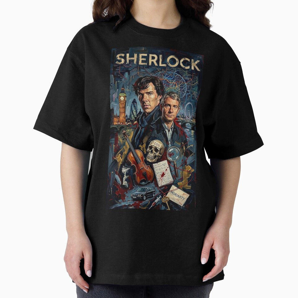 The Science of Deduction: Modern Sherlock Oil Art by Art's Diner