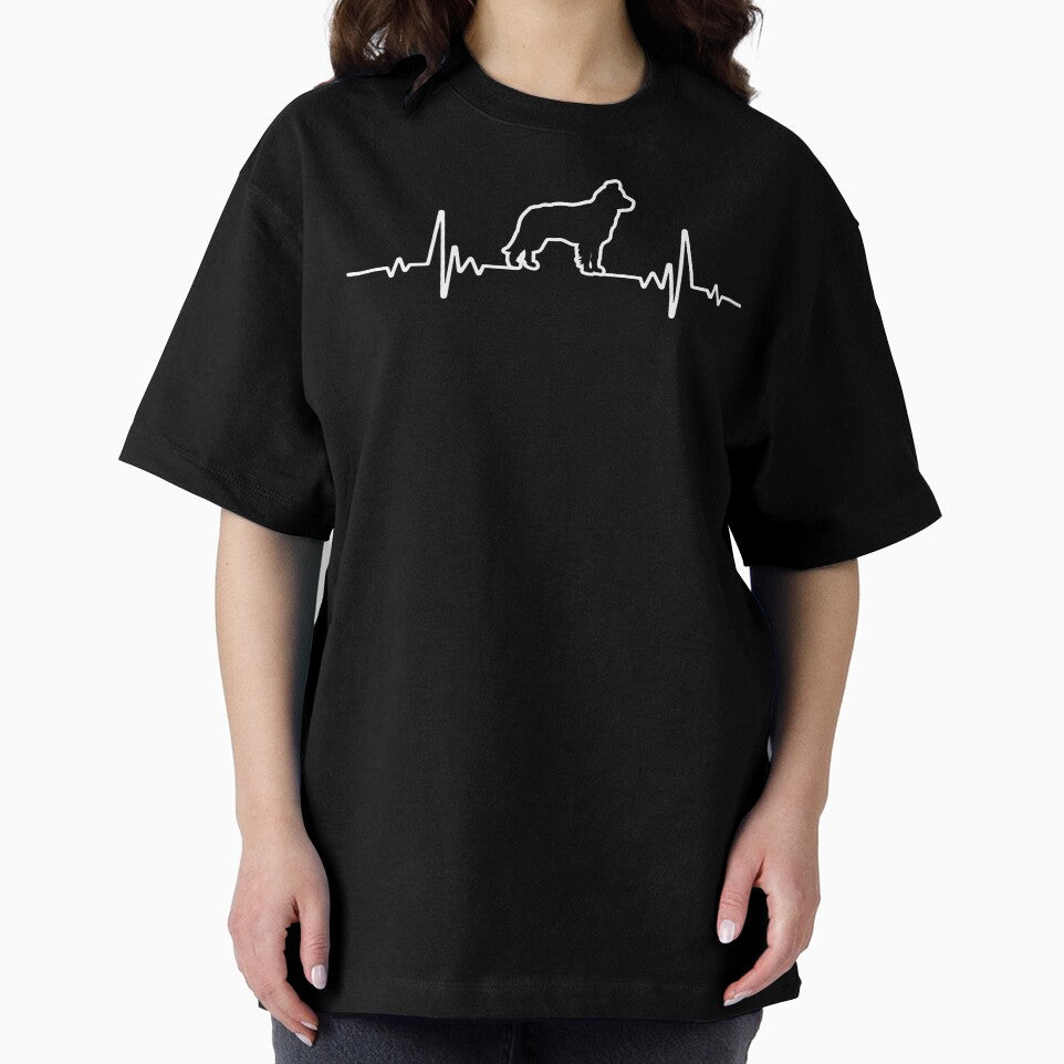 Minimalist Heartbeat Border Collie by More Cute Dogs