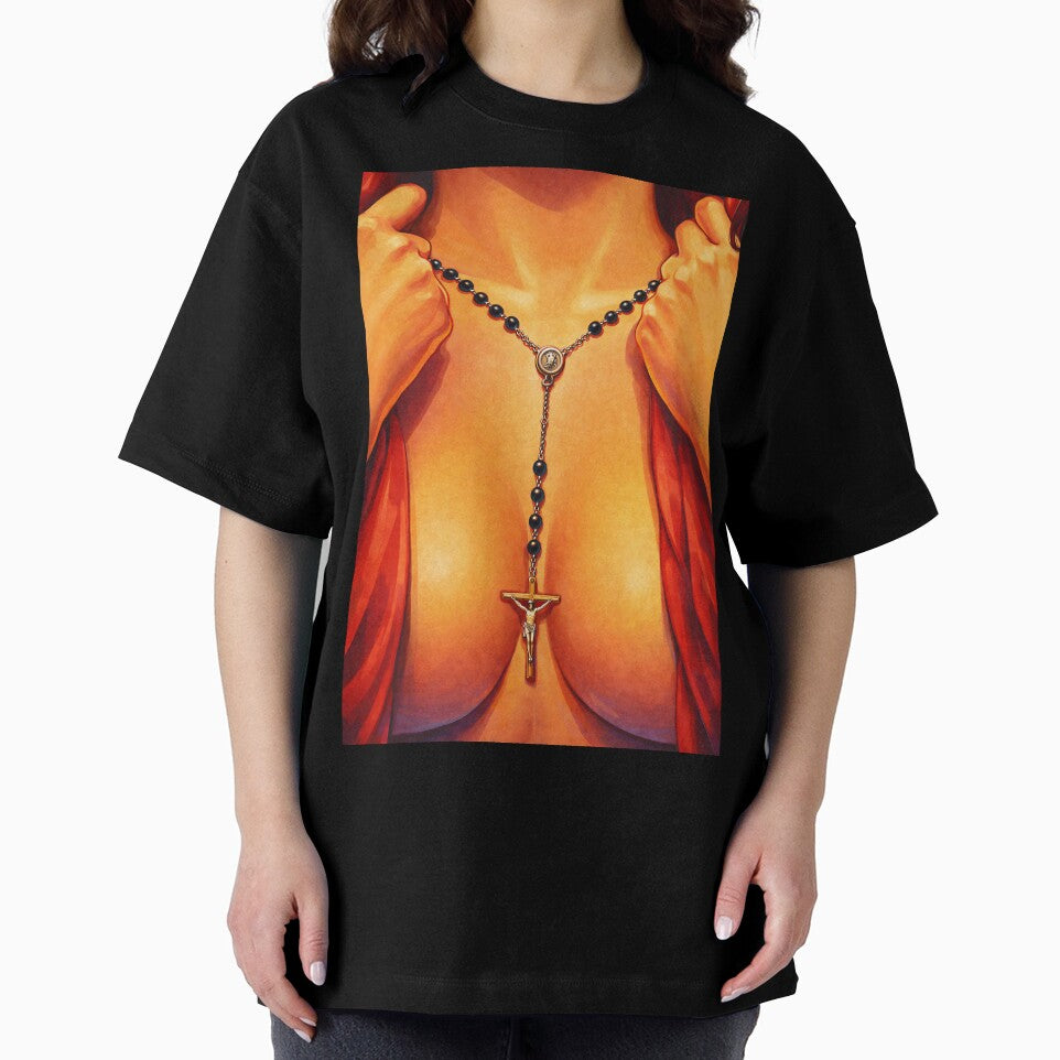 Vintage Comic Style Rosary Necklace Graphic Art by CosmicControl