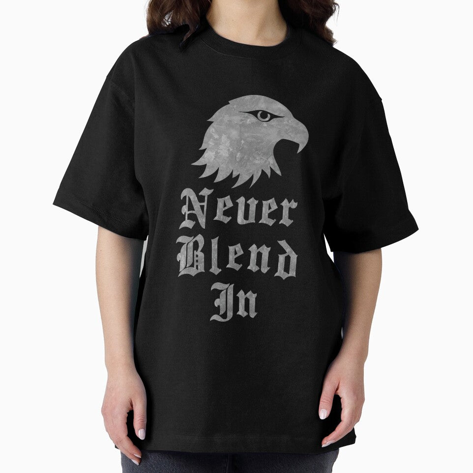 Never Blend In Falcon Streetwear Hoodie Design by quietvisualsco