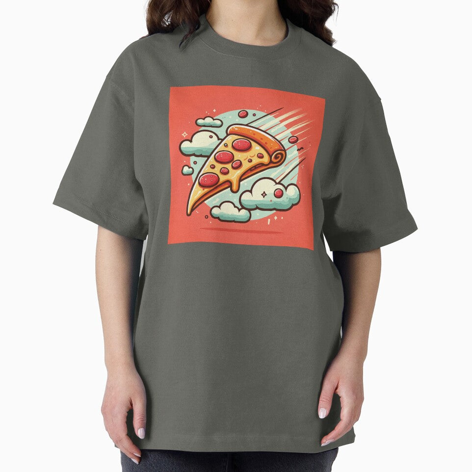 Flying slice of pizza by mcraft studio