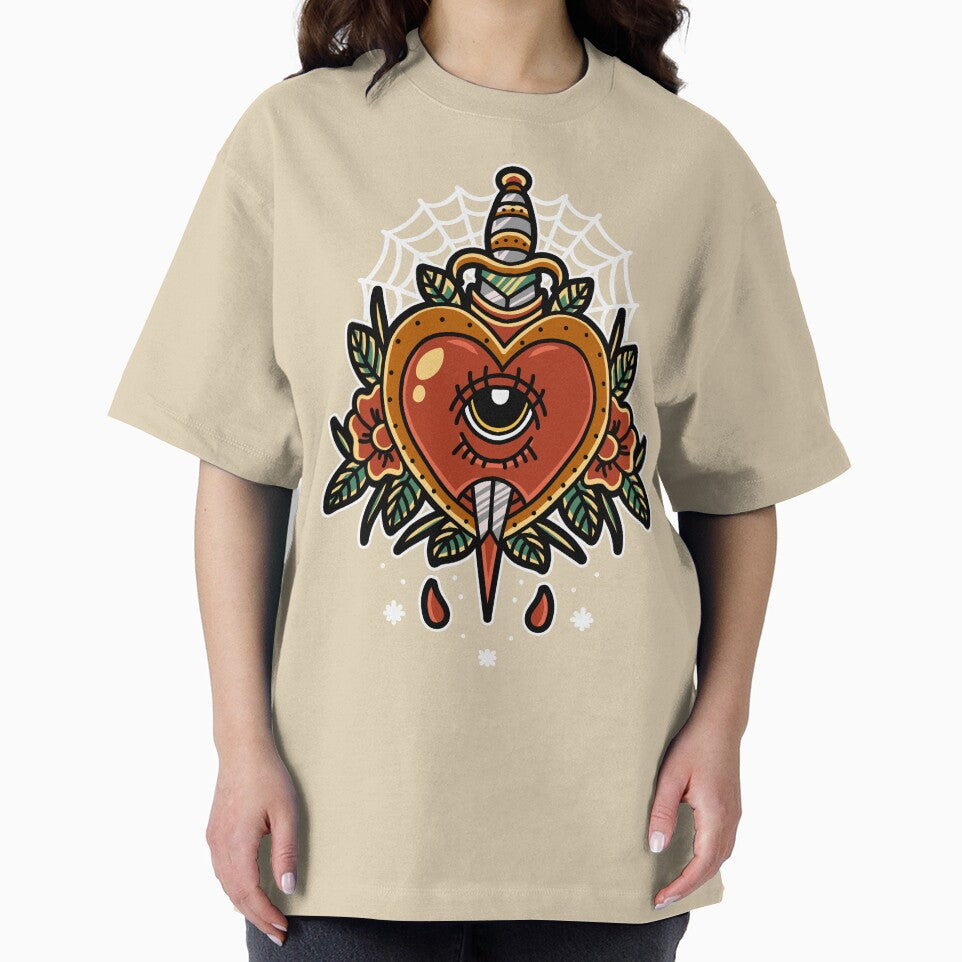Knife through the heart - Traditional flash tattoo design by TrampStampInc