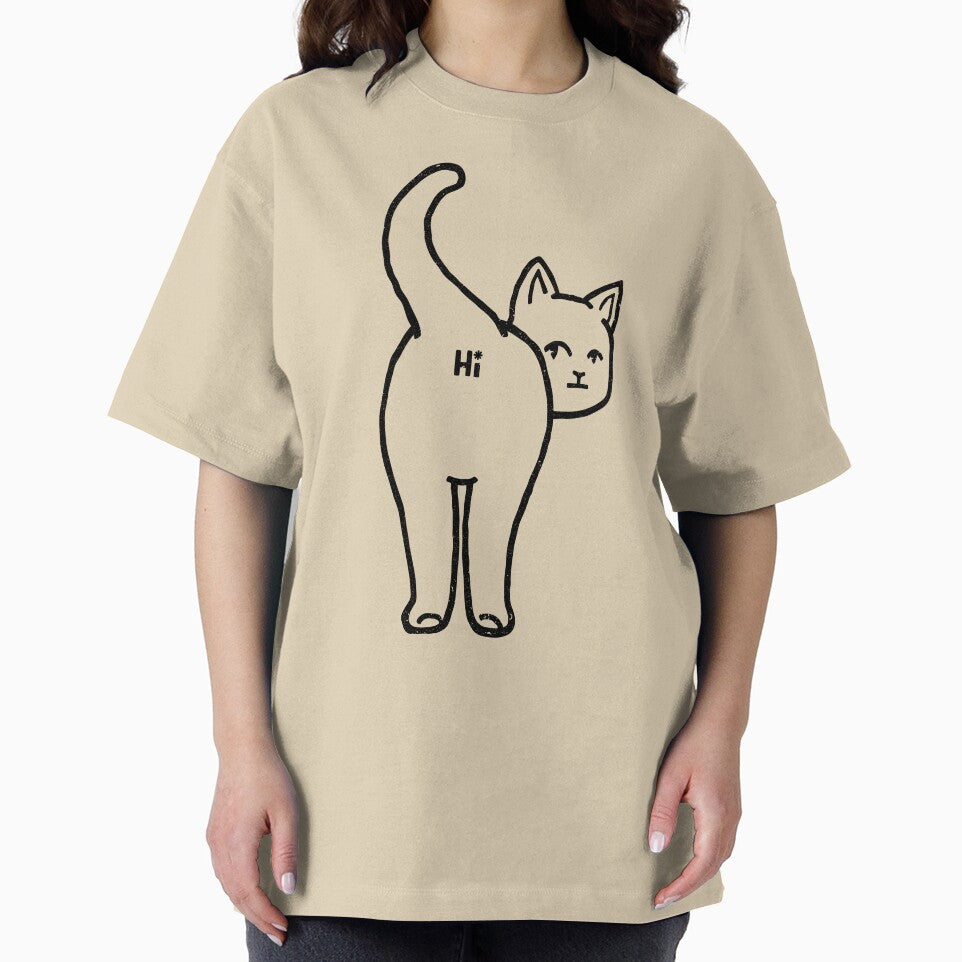 Hello Cat Butt Minimalist Line by Tobe Fonseca by Tobe Fonseca®