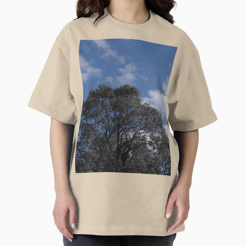 black and white trees with blue sky by BigAndRed