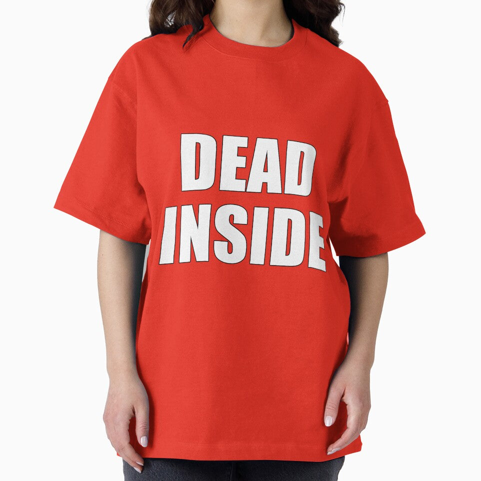 Dead Inside Minimalist Outline lettering by deluxus