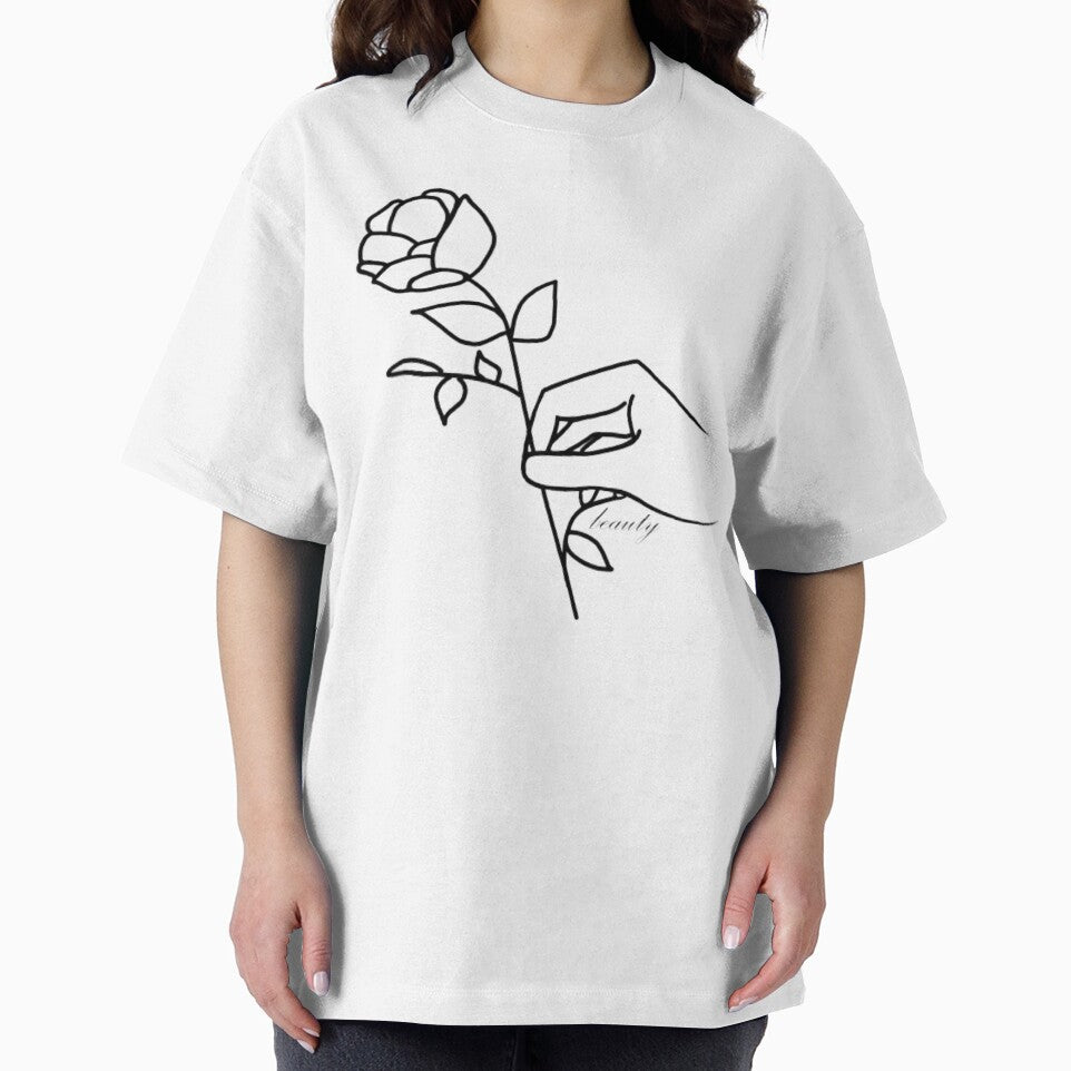 Simple Flower Outline Beauty by RoemDesigns