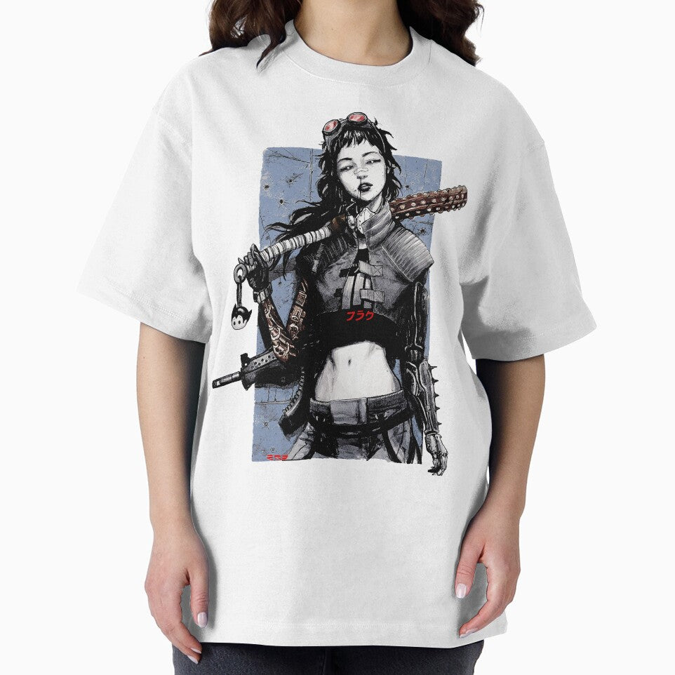 Vaporwave Cyberpunk Girl Japanese Urban Style by OWLvision33