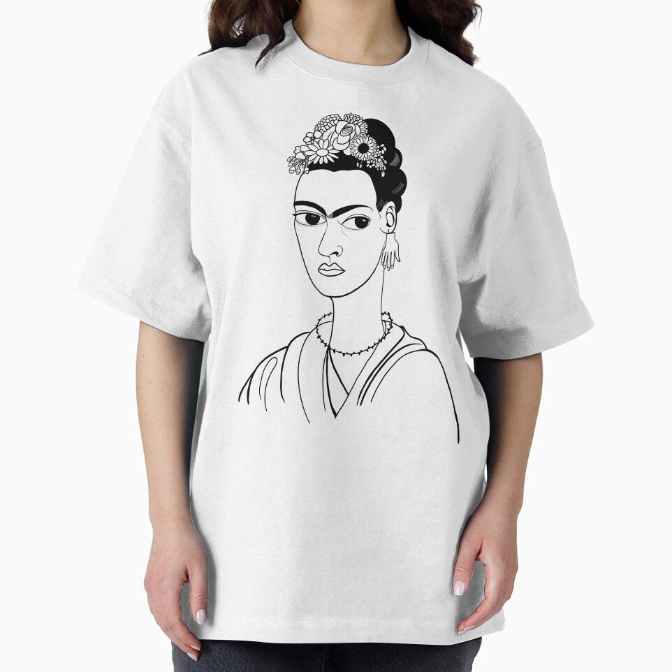 Frida Kahlo Black and White by Neadski