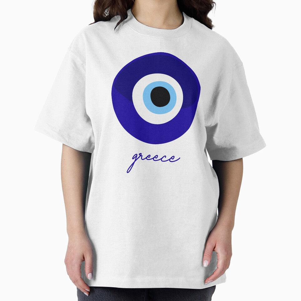 Greece, "Mati" bad eye - blue white. by angelisart