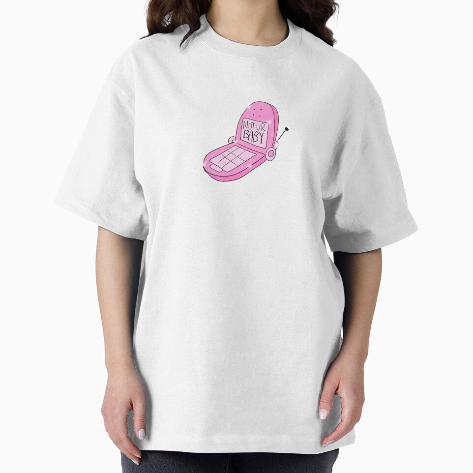 Not Ur Baby Flip Phone (pink) by gross-girl99