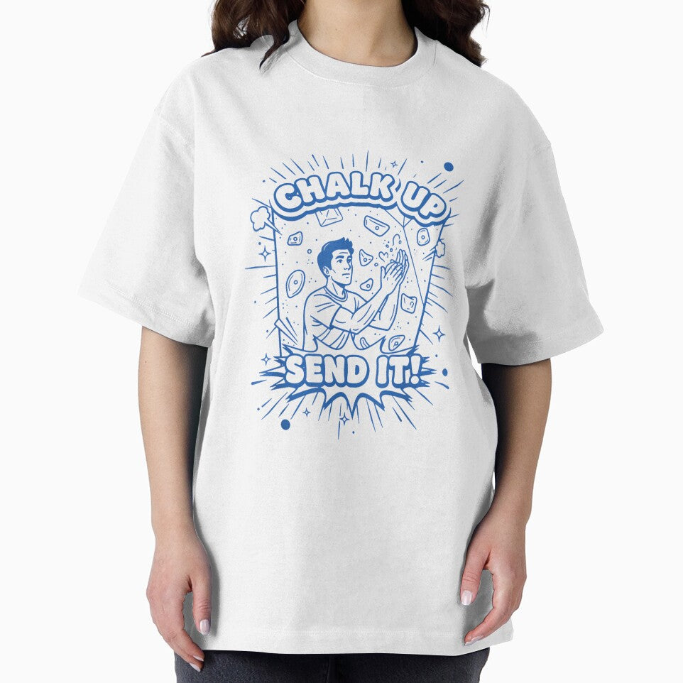 Chalk Up Send It Climbing Bouldering Design by JoyJRamos